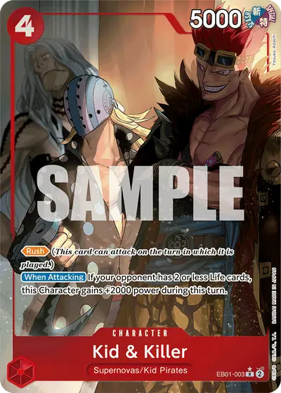 Kid & Killer EB01-003 Alternate Art EB01 Memorial Collection