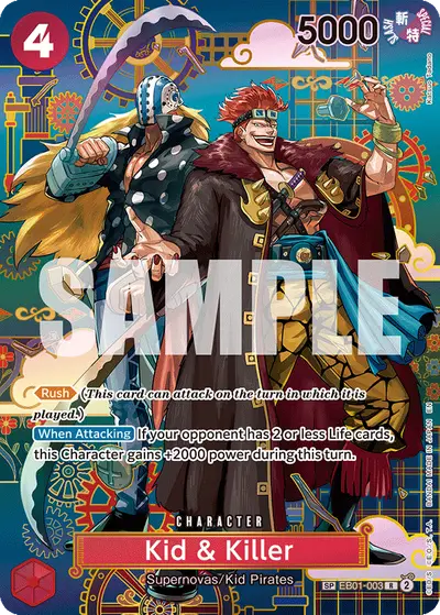 Kid & Killer EB01-003 SP OP14 The Azure Sea's Seven