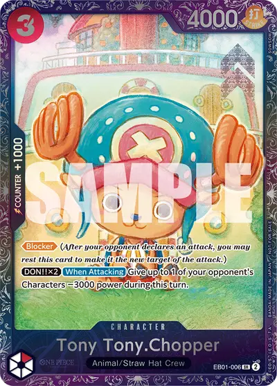 Tony Tony Chopper EB01-006 Parallel 3 Promotion Cards
