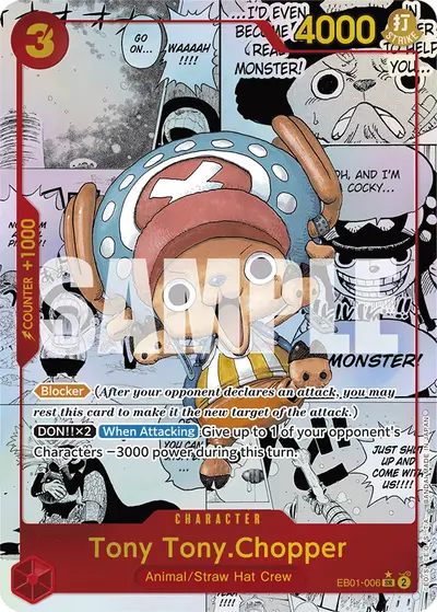 Tony Tony Chopper EB01-006 Reprint 1 PRB01 One Piece Card The Best
