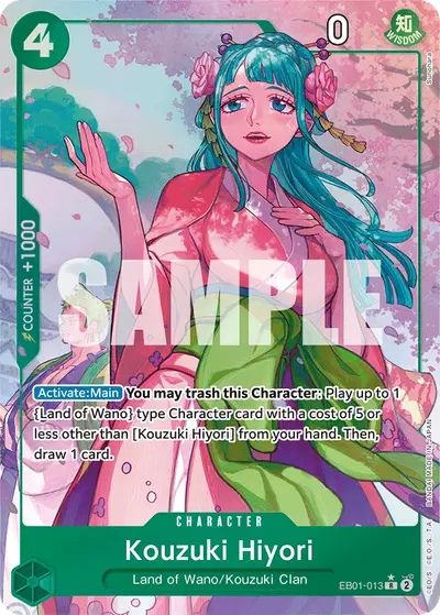 Kouzuki Hiyori EB01-013 Alternate Art EB01 Memorial Collection