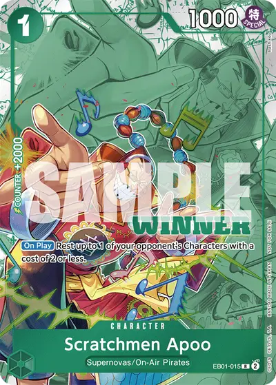 Scratchmen Apoo EB01-015 Parallel 2 Promotion Cards