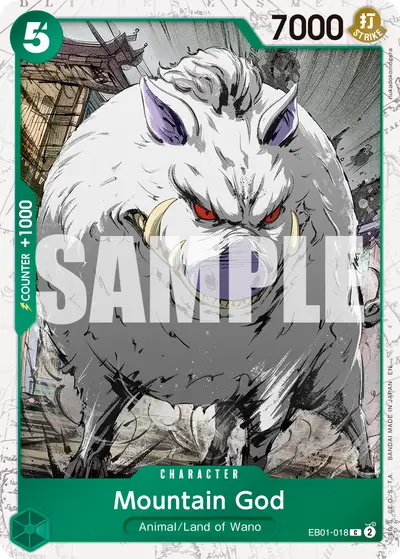 Mountain God EB01-018 Parallel 1 PRB02 One Piece Card The Best Vol. 2