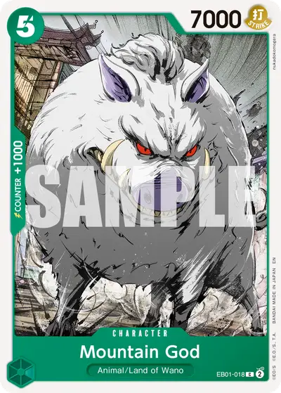 Mountain God EB01-018 Reprint PRB02 One Piece Card The Best Vol. 2