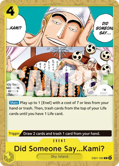 Did Someone Say...Kami? EB01-060 Reprint PRB02 One Piece Card The Best Vol. 2