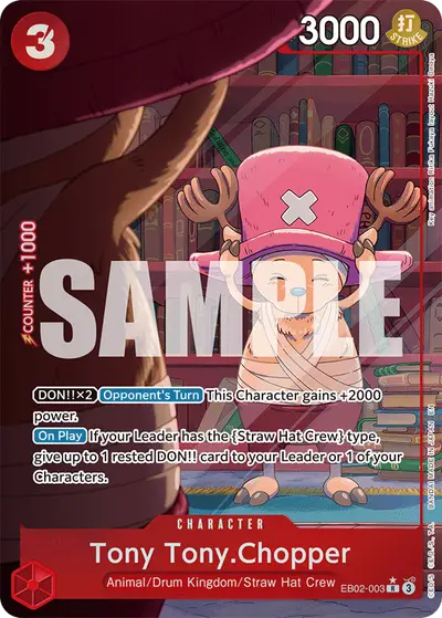 Tony Tony Chopper EB02-003 Alternate Art EB02 Anime 25th Collection