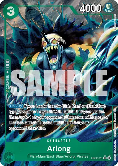 Arlong EB02-011 Alternate Art EB02 Anime 25th Collection