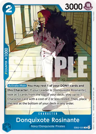 Donquixote Rosinante EB02-025 EB02 Anime 25th Collection