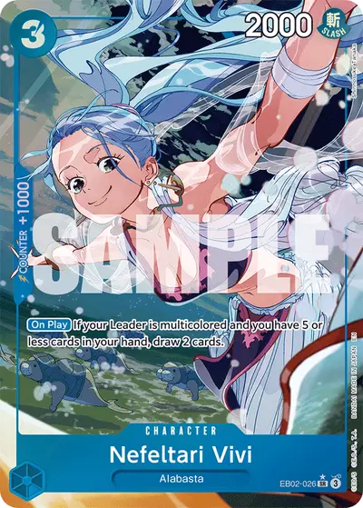 Nefeltari Vivi EB02-026 Alternate Art EB02 Anime 25th Collection