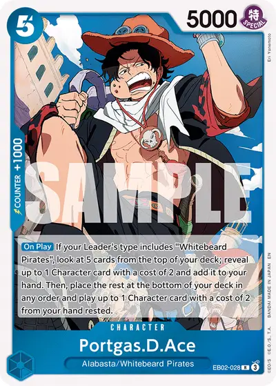 Portgas D. Ace EB02-028 EB02 Anime 25th Collection