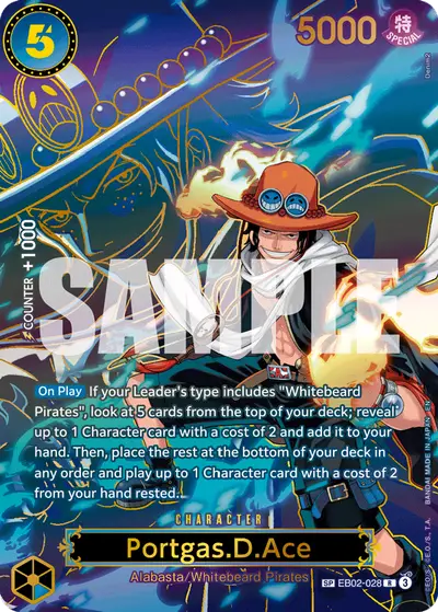 Portgas D. Ace EB02-028 SP OP13 Carrying On His Will