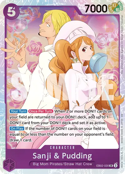 Sanji & Pudding EB02-035 EB02 Anime 25th Collection