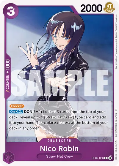 Nico Robin EB02-036 EB02 Anime 25th Collection