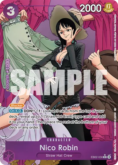 Nico Robin EB02-036 Alternate Art EB02 Anime 25th Collection