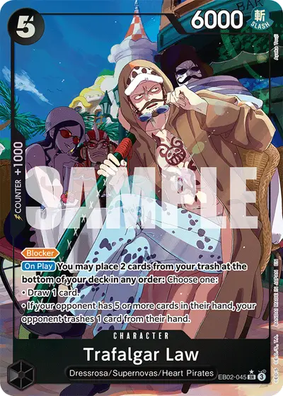 Trafalgar Law EB02-045 Alternate Art EB02 Anime 25th Collection