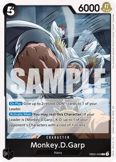 Monkey D. Garp EB02-049 EB02 Anime 25th Collection