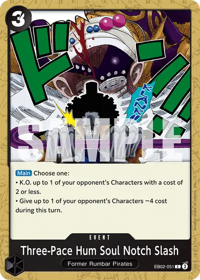 Three-Pace Hum Soul Notch Slash EB02-051 EB02 Anime 25th Collection