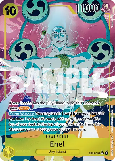 Enel EB02-052 Alternate Art EB02 Anime 25th Collection