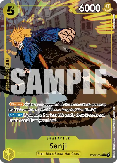 Sanji EB02-054 Alternate Art EB02 Anime 25th Collection