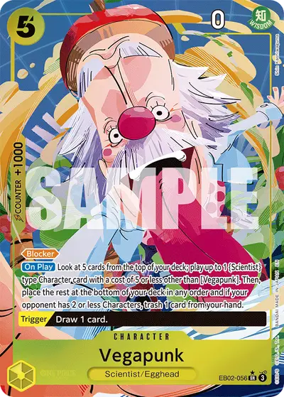 Vegapunk EB02-056 Alternate Art EB02 Anime 25th Collection