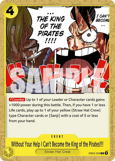 Without Your Help I Can't Become the King of the Pirates!!!! EB02-059 EB02 Anime 25th Collection