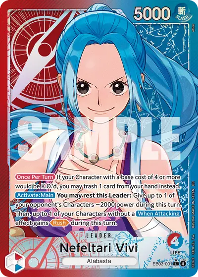 Nefeltari Vivi EB03-001 Alternate Art EB03 One Piece Heroines Edition