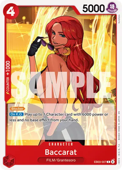 Baccarat EB03-007 EB03 One Piece Heroines Edition