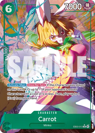 Carrot EB03-013 Alternate Art EB03 One Piece Heroines Edition