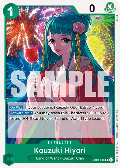 Kouzuki Hiyori EB03-016 EB03 One Piece Heroines Edition