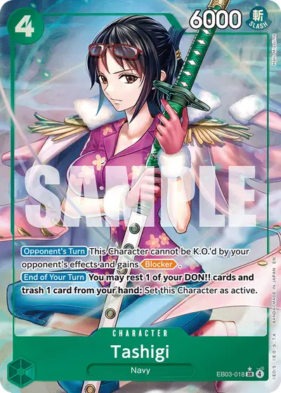 Tashigi EB03-018 Alternate Art EB03 One Piece Heroines Edition