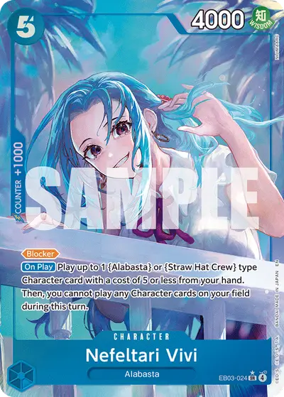Nefeltari Vivi EB03-024 Alternate Art EB03 One Piece Heroines Edition