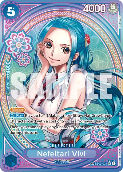 Nefeltari Vivi EB03-024 SP EB03 One Piece Heroines Edition