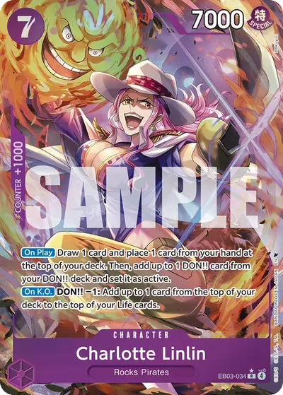 Charlotte Linlin EB03-034 Alternate Art EB03 One Piece Heroines Edition