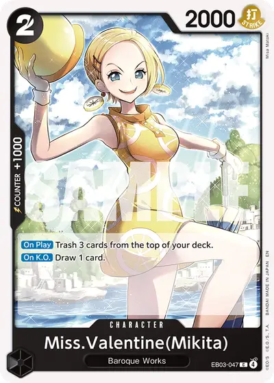 Miss Valentine (Mikita) EB03-047 EB03 One Piece Heroines Edition