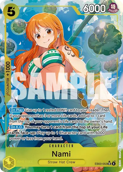 Nami EB03-053 Alternate Art EB03 One Piece Heroines Edition