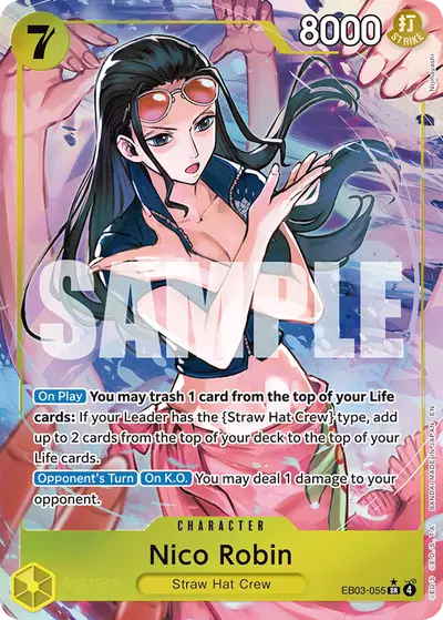 Nico Robin EB03-055 Alternate Art EB03 One Piece Heroines Edition