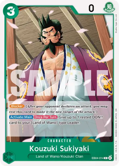 Kozuki Sukiyaki EB04-014 OP14 The Azure Sea's Seven