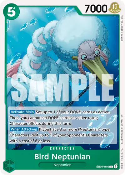 Bird Neptunian EB04-016 OP14 The Azure Sea's Seven