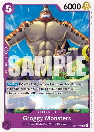 Groggy Monsters EB04-033 OP14 The Azure Sea's Seven