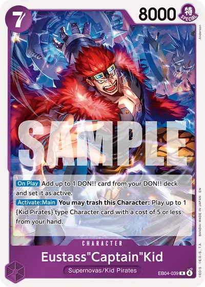 Eustass "Captain" Kid EB04-039 OP14 The Azure Sea's Seven