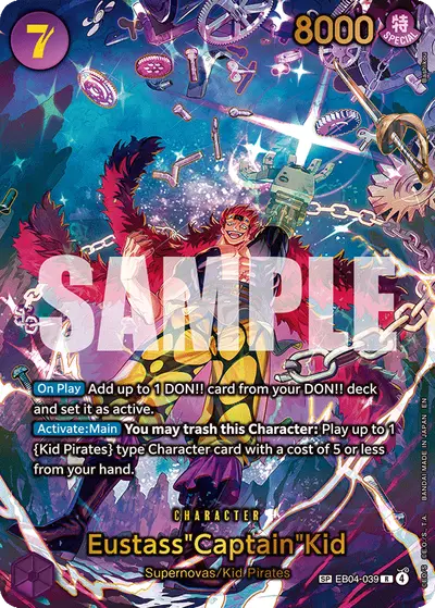 Eustass "Captain" Kid EB04-039 SP OP14 The Azure Sea's Seven