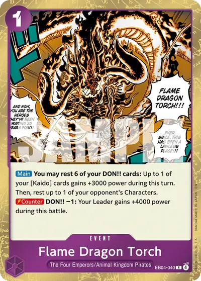 Flame Dragon Torch EB04-040 OP14 The Azure Sea's Seven
