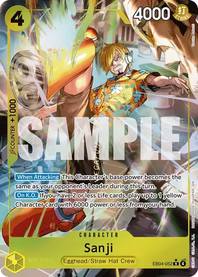 Sanji EB04-052 Alternate Art OP15 Adventure on Kami's Island