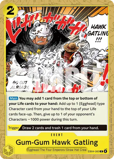 Gum-Gum Hawk Gatling EB04-060 OP15 Adventure on Kami's Island
