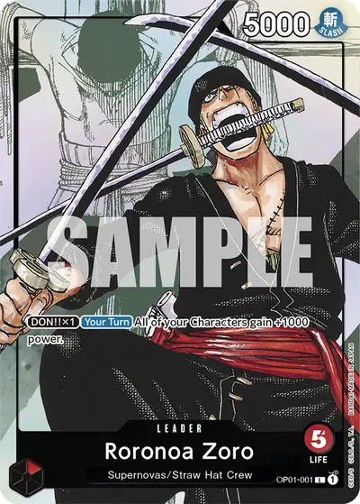 Roronoa Zoro OP01-001 Parallel 2 Other Product Cards