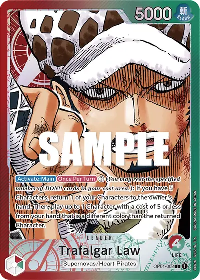 Trafalgar Law OP01-002 Parallel OP01 Romance Dawn