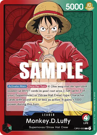 Monkey D. Luffy OP01-003 OP01 Romance Dawn