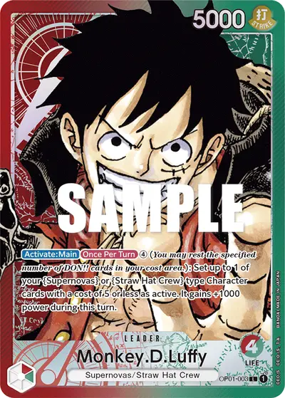 Monkey D. Luffy OP01-003 Parallel OP01 Romance Dawn