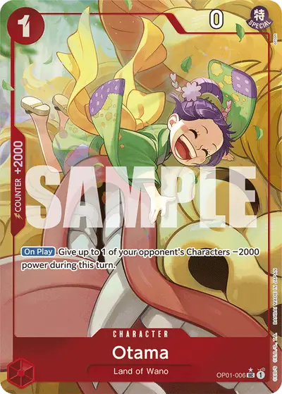 Otama OP01-006 Alternate Art PRB01 One Piece Card The Best