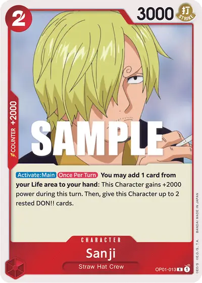 Sanji OP01-013 OP01 Romance Dawn